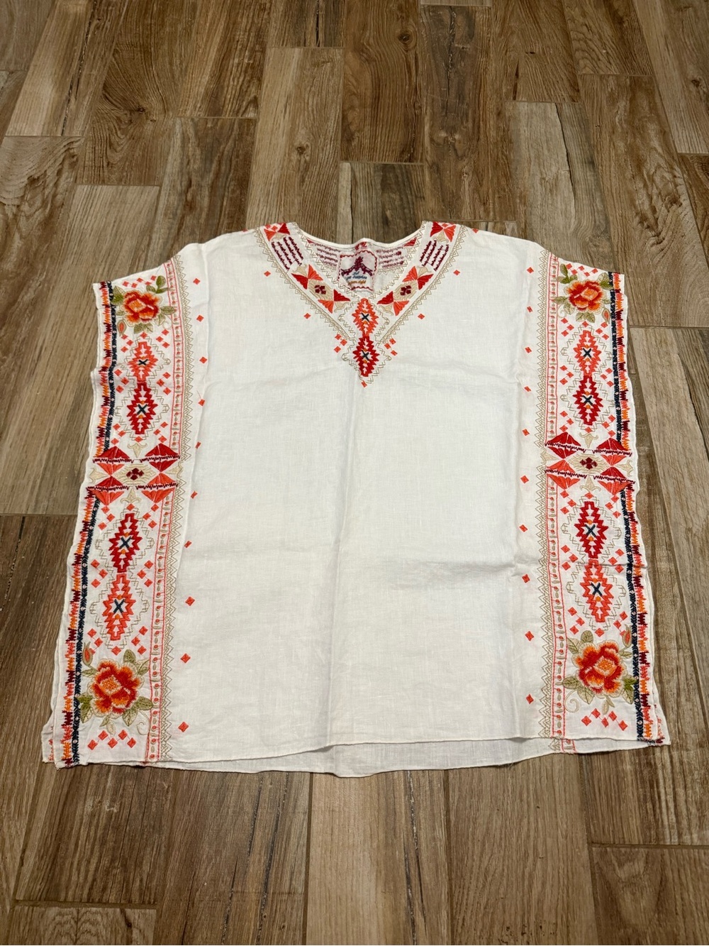 Johnny Was Embroidered Poncho Tunic